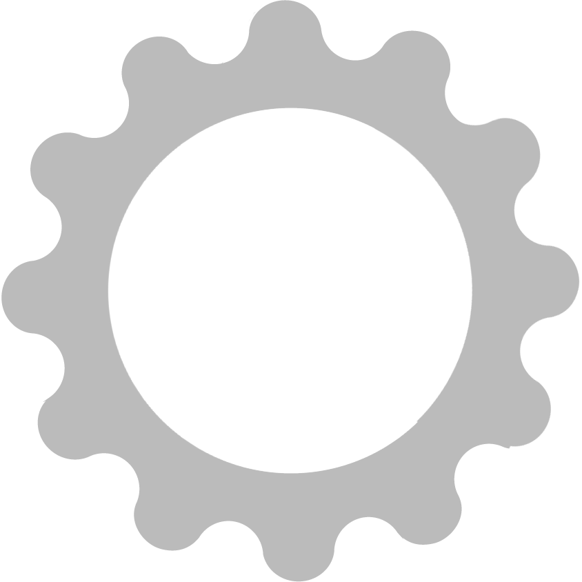 Ikona koła zębatego symbolizująca automatykę przemysłową